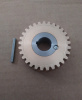 HOBART A-120 BRONZE WORM WHEEL & STEEL BUSHING OLD PART # 124751-3, NEW PARTS # 00-124751-00003